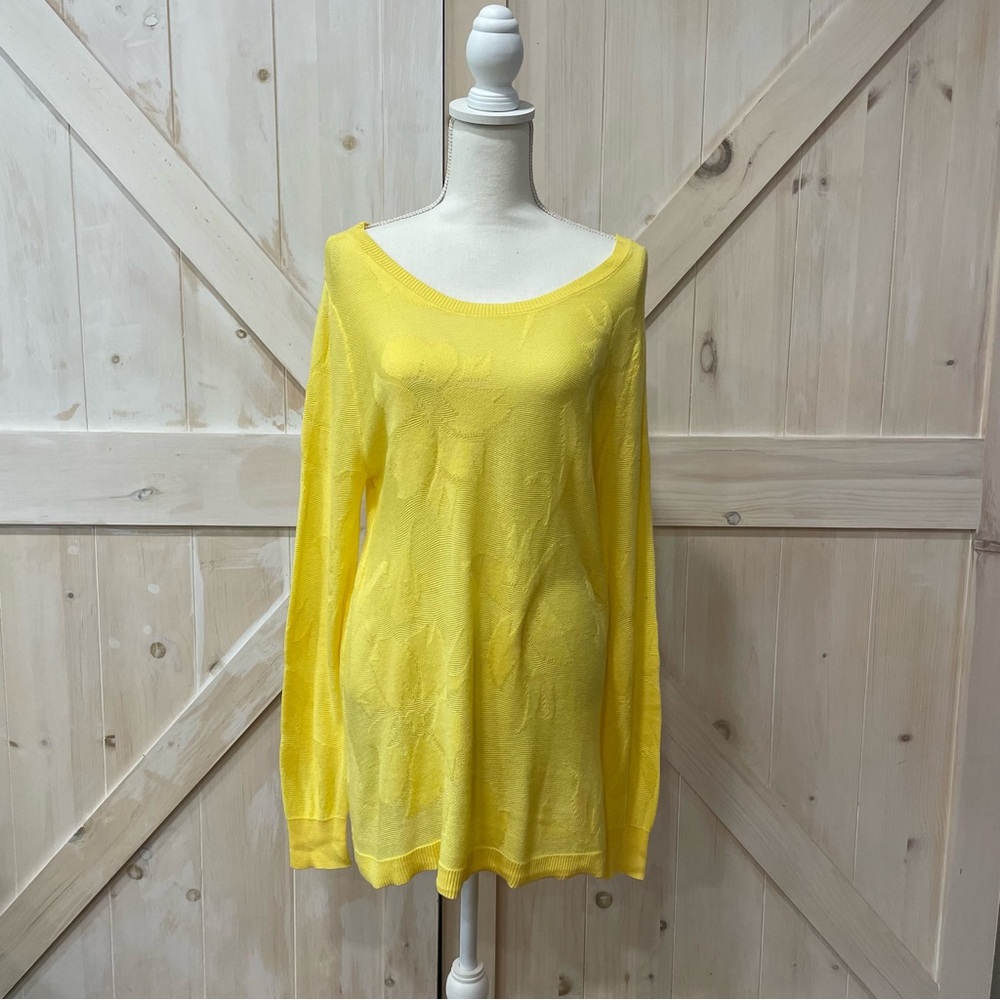 Soft Surroundings light yellow sweater